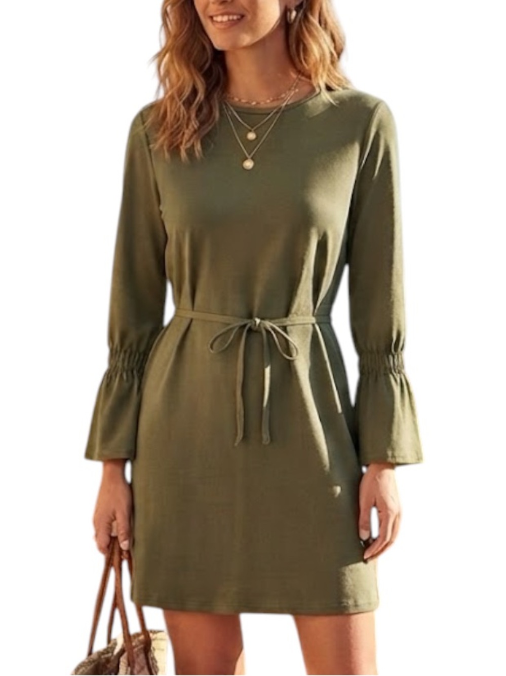 ZARA TRF Whimsigoth Fairygrunge Olive Green Corset Mini Dress S